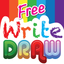 Write Draw Free - Learning Writing, Drawing, Fill Color & Words icon