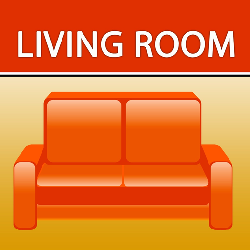 Living rooms. Interiors design app icon