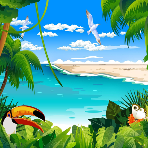 Tropical Puzzles app icon