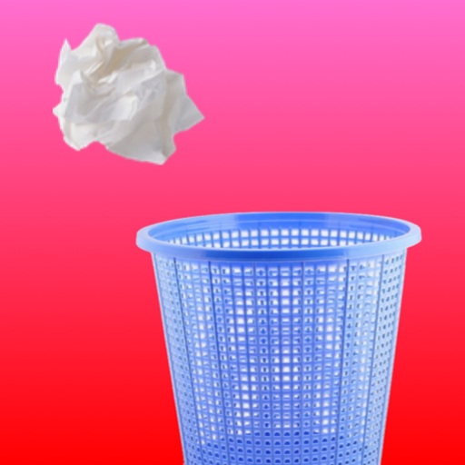 Throw Paper In Bin - Play Paper Ball Toss app icon