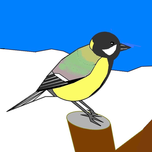 Vinterfåglar inpå knuten app icon