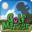 Golf Marker with Score Card icon