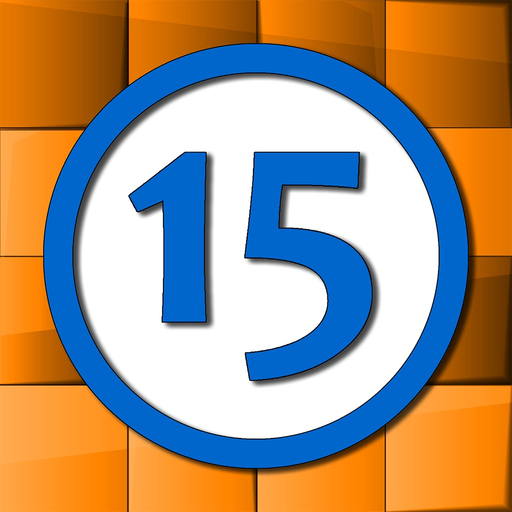 Fifteen sliding tiles puzzle app icon