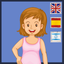 My Body english spanish hebrew icon