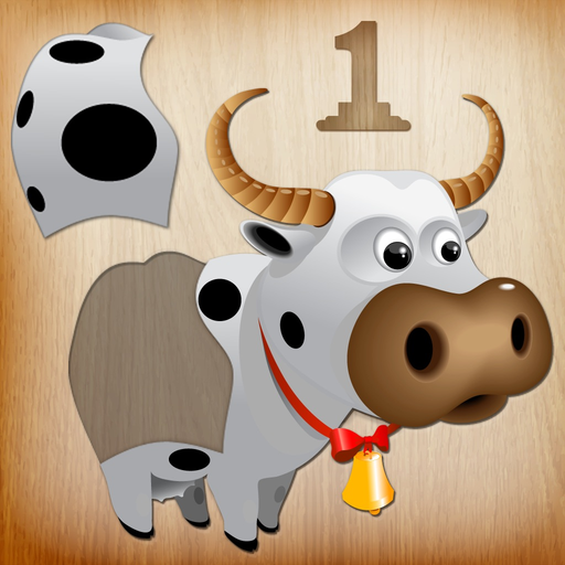 Animal puzzle & games for kids app icon
