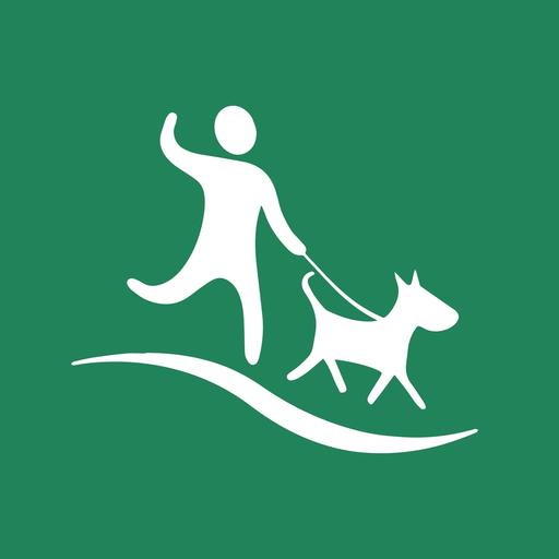 WoofTrax: Dog walk for charity app icon