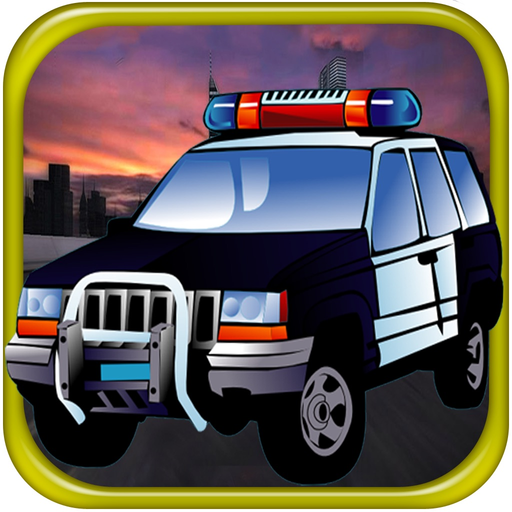 Doodle Police Car Hill Racing Free Game app icon