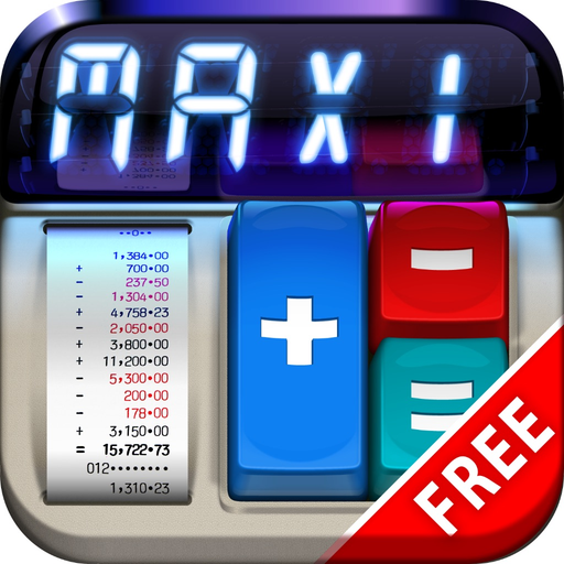 MaxiCalc Free: Big Retro LCD Basic Desk Calculator app icon