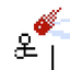 Jumping Stick Man Fire Meteor icon