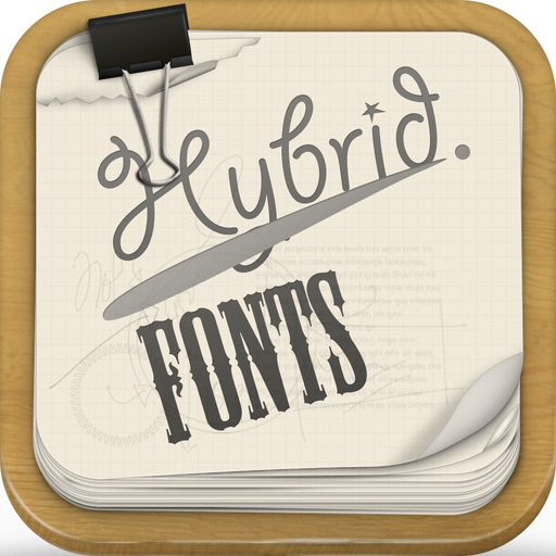 Hybrid Fonts : ⓒⓞⓞⓛ Text Fonts app icon
