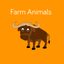 Farm Animals Flashcard for babies and preschool icon
