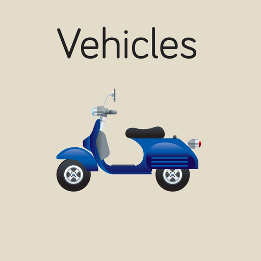 Vehicles Flashcard for babies and preschool app icon