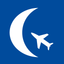 Flight night time icon