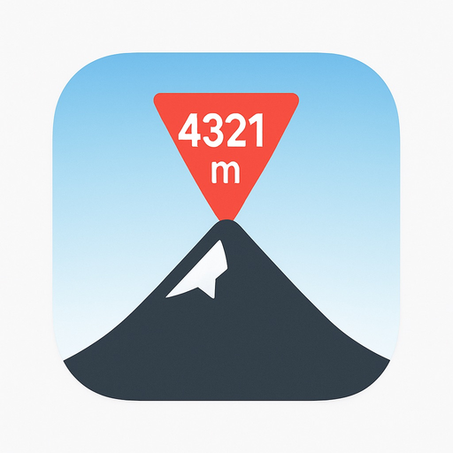 Peak Mountain Altitude Finder app icon