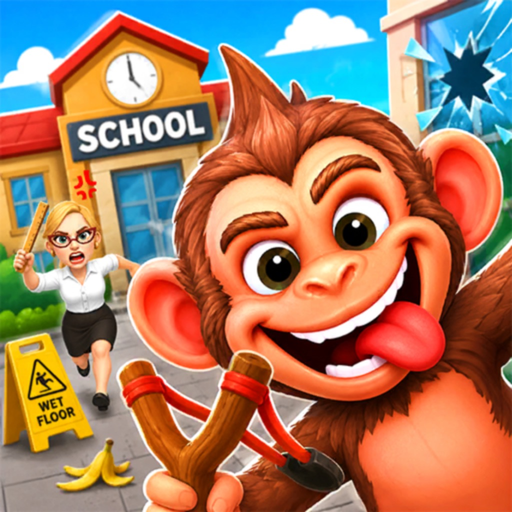 Monkey Student: School Prank app icon