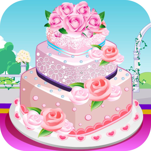 Rose Wedding Cake Cooking Game app icon