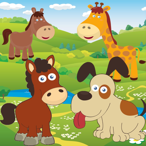 Puzzle: Animal gravity for toddlers and kids app icon