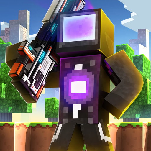 Cops N Robbers:Pixel Craft Gun app icon