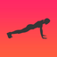 Push up workout icon