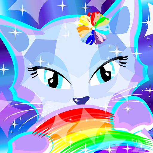 Coloring Pages with Cute Kittens for Girls & Boys - Fashion Painting Sheets and Principe Games for Kids & Babies app icon