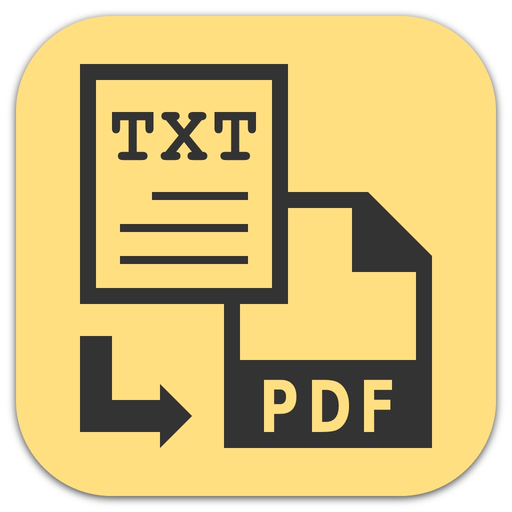 Text to PDF -A Batch Converter app icon