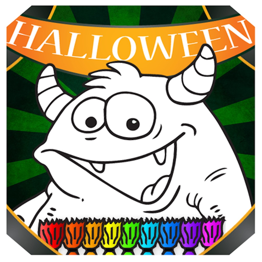 Halloween Coloring Book HQ FREE app icon