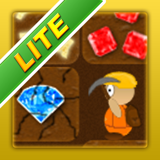 Treasure Miner Lite - 2d gem app icon