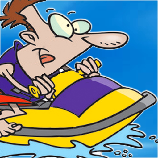 Aqua Jetski Wipeout Racing Free app icon