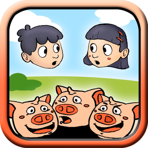 Your story with the Three Little Pigs – Interactive tales for kids app icon