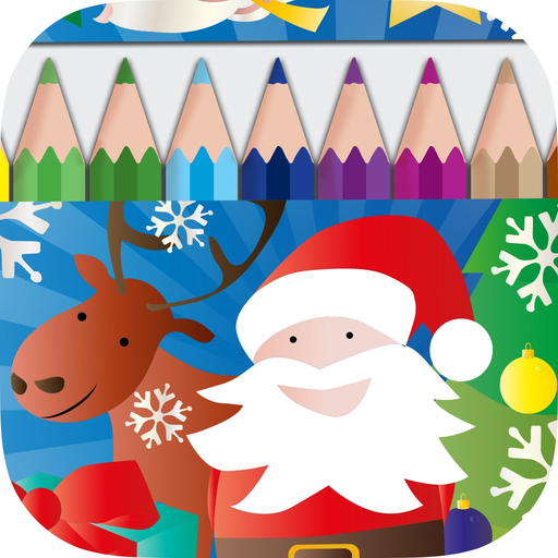 Draw and Colour: Xmas app icon