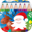 Draw and Colour: Xmas icon