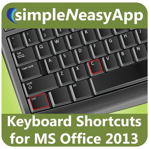 Keyboard Shortcuts for MS Office 2013 - A simpleNeasyApp by WAGmob app icon