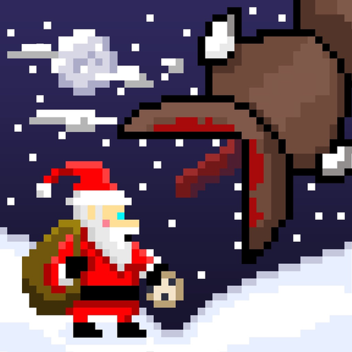 Super Mega Worm Vs Santa Saga app icon