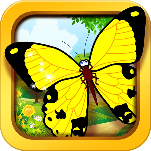 Butterfly baby games - learn with kids color game app icon
