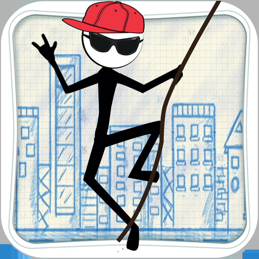 Stick-man Swing Adventure: Tight Rope And Fly app icon