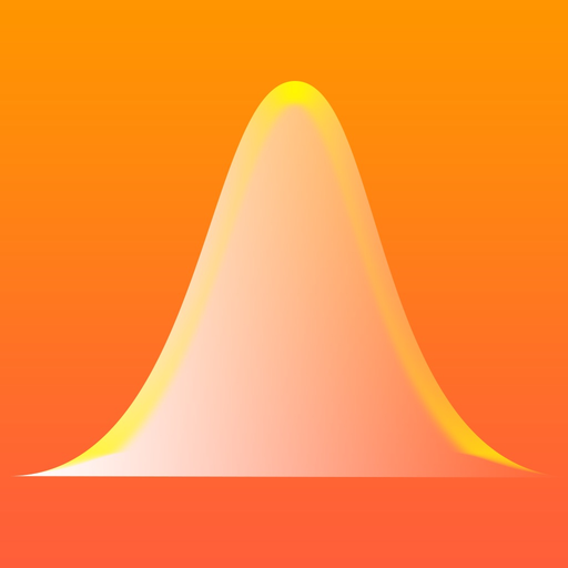 Bell Curves - graphing calculator for the normal distribution function app icon