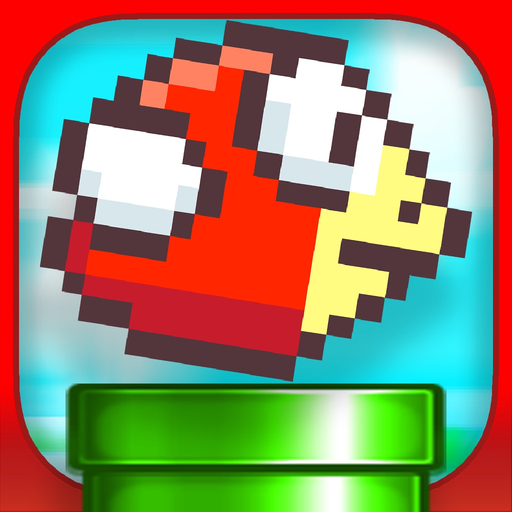 Jumpy Red Bird - Tube Hopper app icon