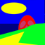 Town walking icon