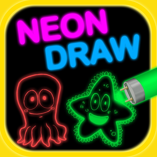 Neon Draw for Glow Art Effect app icon