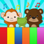 Animal sounds kids piano icon