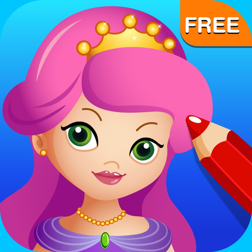 Princess Fairy Ballerina Color Salon: Fun Ballet Dancers Princesses Fairies Coloring Book for Kids and Girls app icon