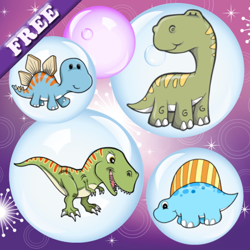 Dino Bubbles for Toddlers : discover the Dinosaurs ! FREE App app icon