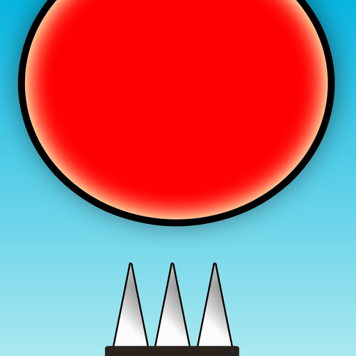 Red Bouncing Ball Spikes Free app icon
