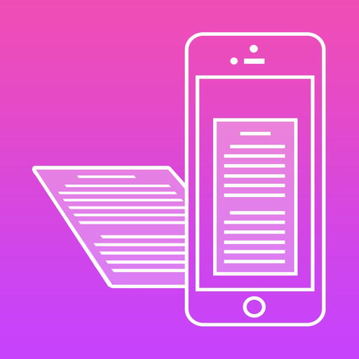 Photo Copy Level - digitizer with image stabilization and a magnifying glass app icon