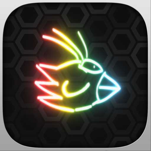 GeoBird - The tiny story of the neon bird extended app icon