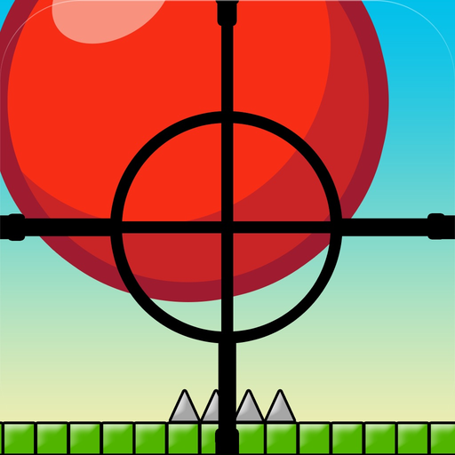 Bouncing Red-Ball Sniper Drop Game - The Top Fun Spikes Shooter Games For Teens Boys & Kids Free app icon