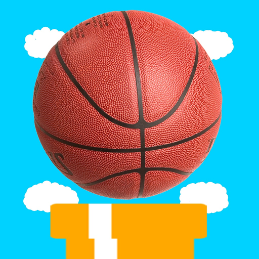 Flying Basketball Allstars - Fly Through Pipes in Solo or Multiplayer Mode app icon