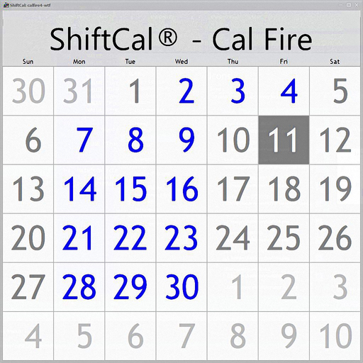 ShiftCal® for CalFire app icon