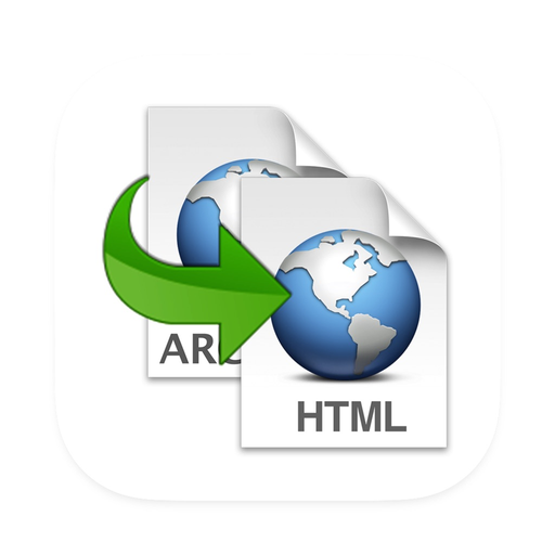 Webarchive to HTML app icon