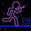 Glow Stick-Man Run : Neon Laser Gun-Man Runner Race Game For Free icon